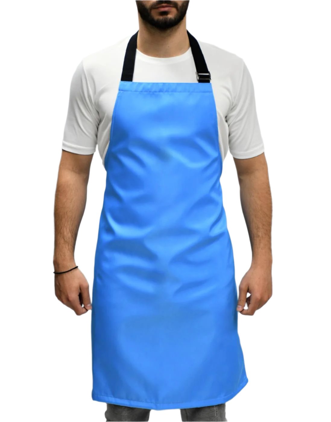 Light Blue Waterproof Neck Apron