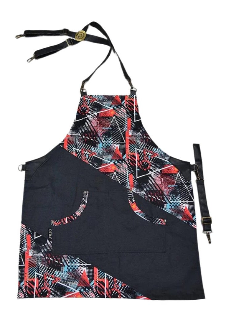 Pattern Colour Neck Apron
