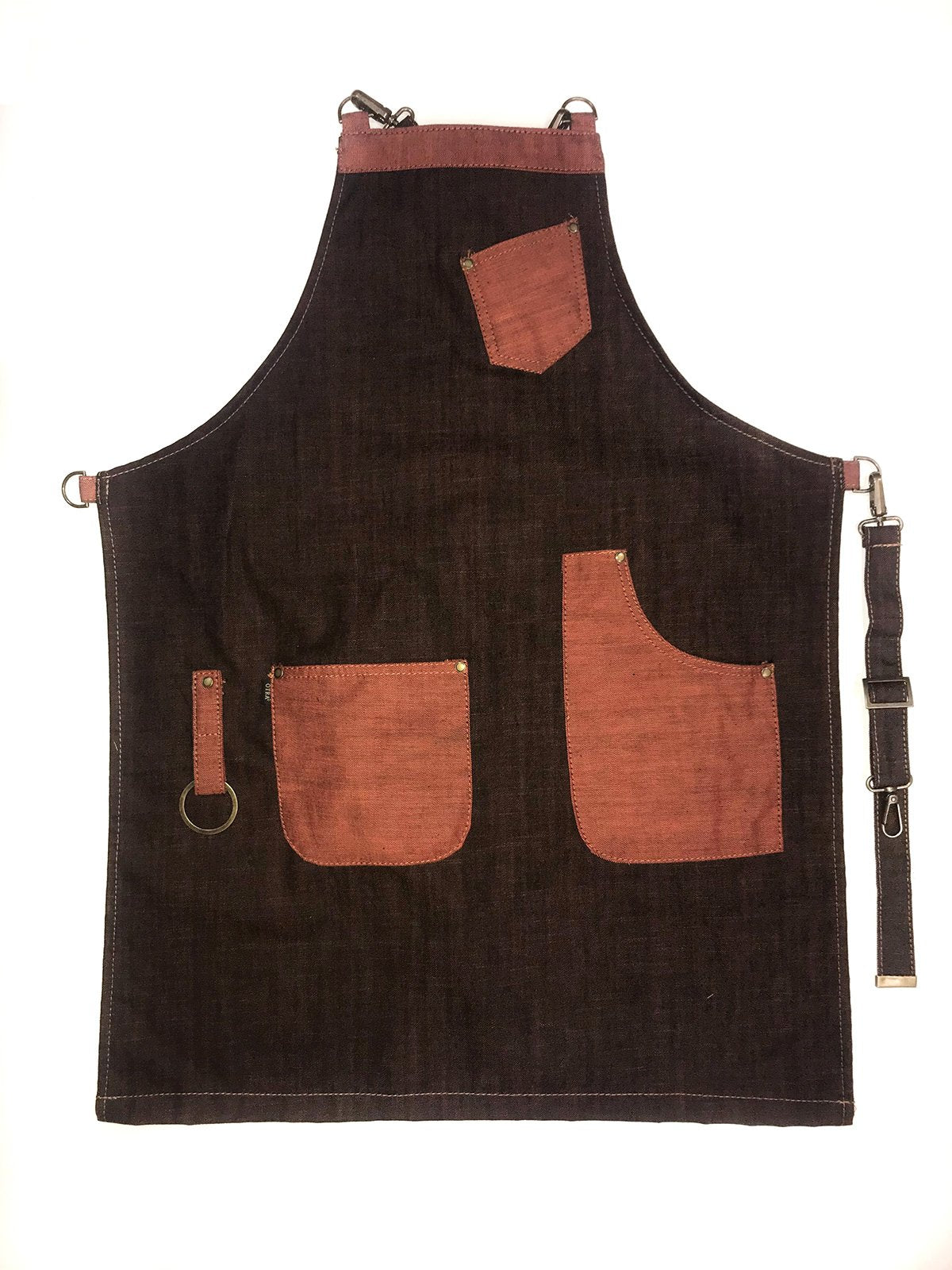 Professional Neck Apron with Orange Pockets