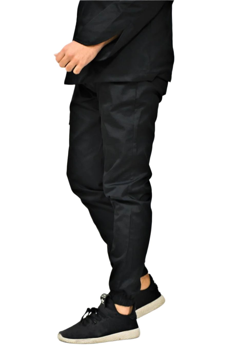 Black Chef Trousers Side